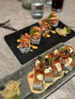Spicy Tuna Roll and Salmon Roll